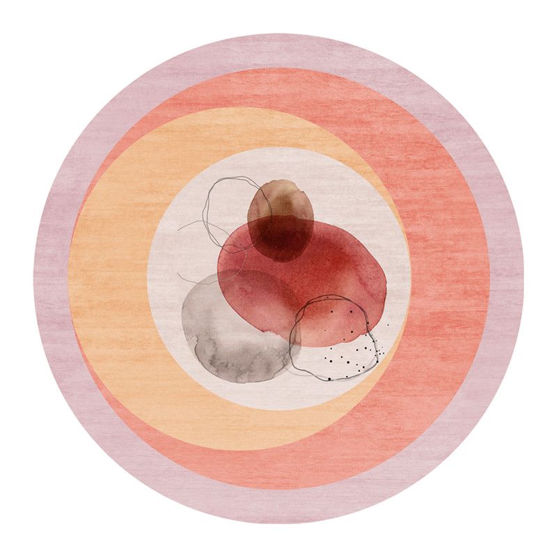 Prachtig ronde tapijt Modern polyester gebied Tapijt woonkamer tapijt met niet-slipachter