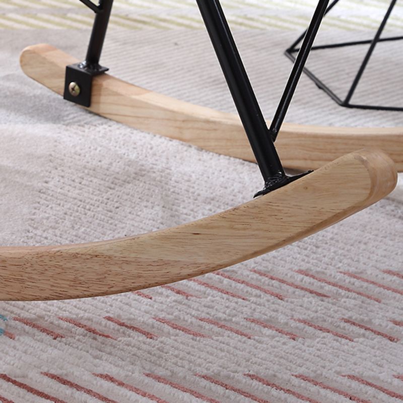 Modern Reclining Rocker Chair Upholstered Rocking Chair for Living Room