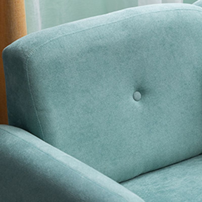 Velvet Sofa 29.52" H Recessed Arm with 3-seater Contemporary