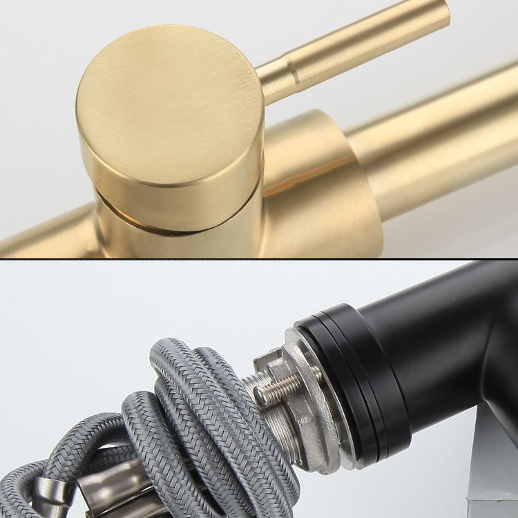 Modern Farmhouse Pull Down Water Filler One Handle High Arch Kitchen Faucet