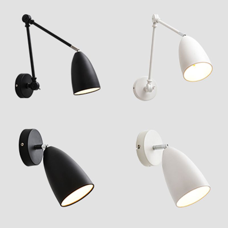 Contemporary Style Conical Wall Mounted Light Metal Bedroom Wall Mounted Lighting