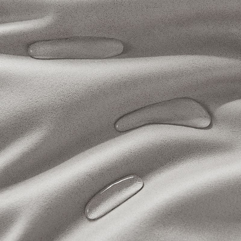 Upholstered Headboard Standard Bed with Storage Gray Wood 38.58" High