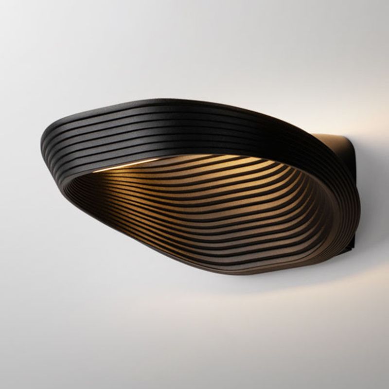 Nordic Style Minimalism LED Wall Lamp Creative Layered Metal Shaped Home Decorative Sconce Light for Bedroom