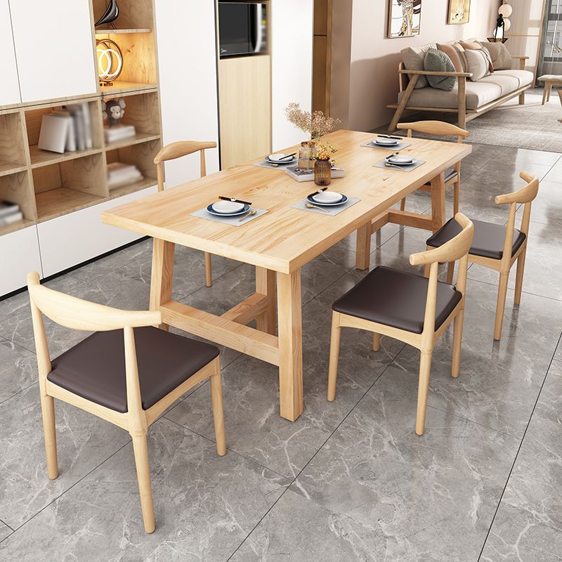 Modern 1/2/4/6 Pieces Dining Set Solid Wood Dining Furniture Set /Separate Items