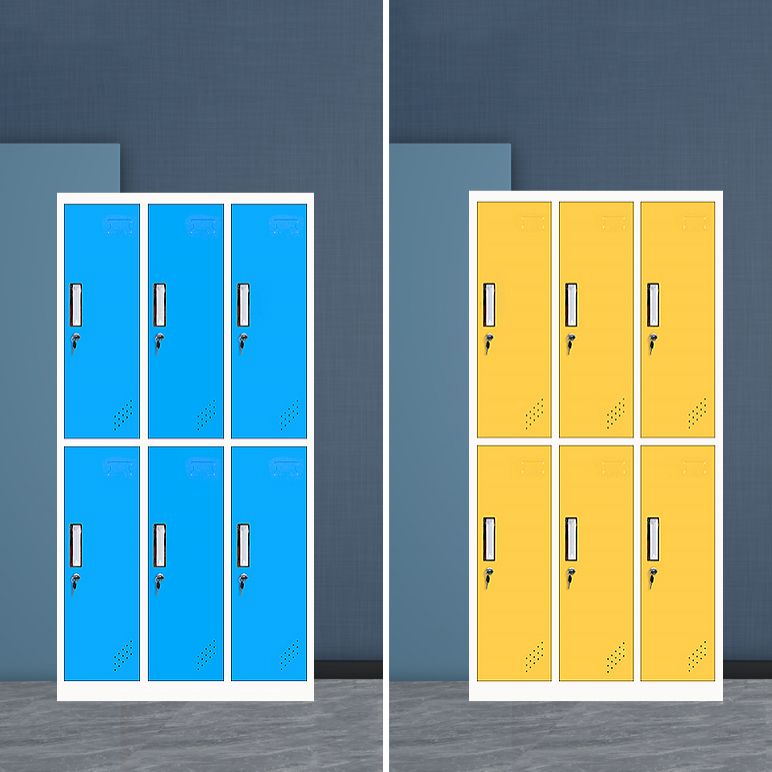 Metal Non-Hanging Armoire with Hinged Doors Modern Storage Cabinet for Bathroom