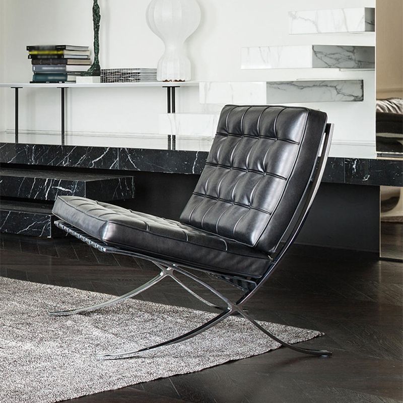 Armless Tufted Cushions Chair 29.5"L x 31.5"W x 31.5" H Chair for Living Room