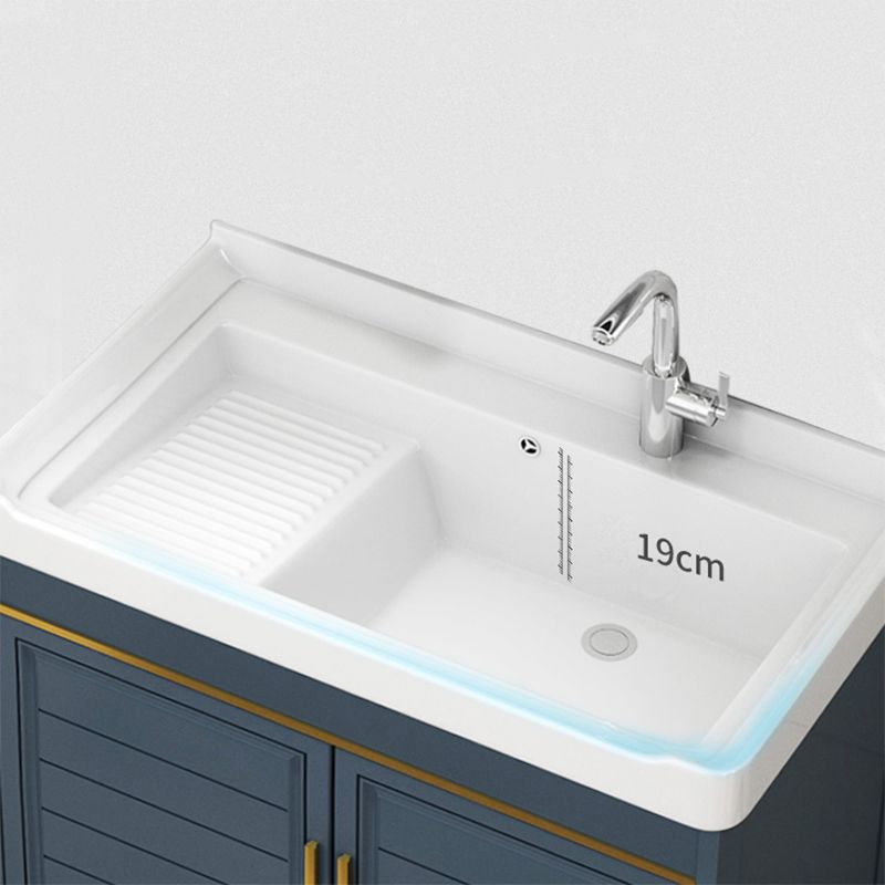 Modern Bathroom Vanity Freestanding 2 Doors Bathroom Vanity Set with Sink