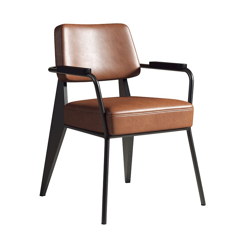 Chaise de salle à manger en métal de style industrie