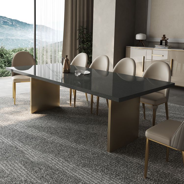 5/7 Piece Double Pedestal Rectangle Shape Dining Furniture Set