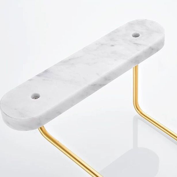 Modern Bathroom Accessory As Individual Or As a Set in Marble and Metal