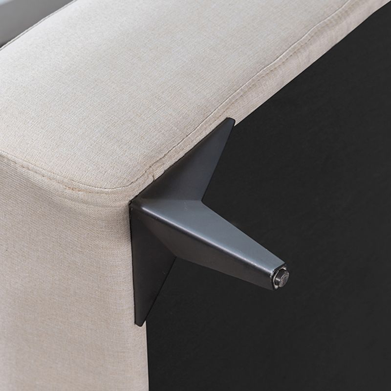 Nordic Style Chaise Solid Color Chaise Lounge Chair with Recessed Arms