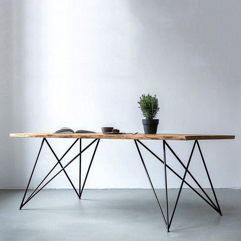 Traditional Luxury Rectangle Dining Site Table Solid Wood Dining Room Home Furniture