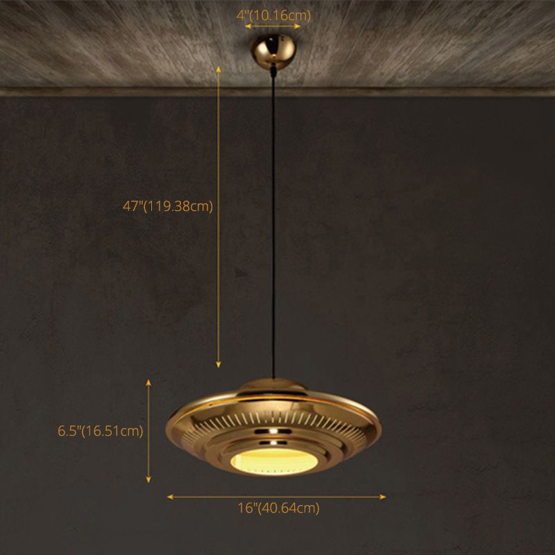 Apparecchiatura a sospensione a forma di luce a forma di luce a forma di UFO a forma di UFO post-moderna per la barra dei negozi di caffetteria