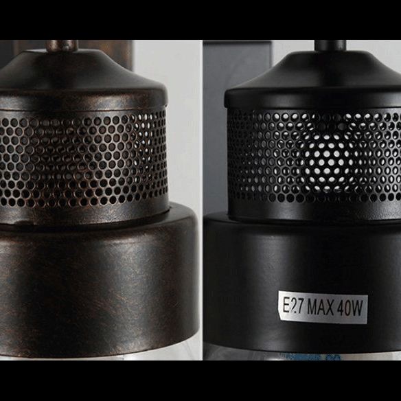 Vintage Industrieflasche Wandmontage Lichter Glas Flush Mount Montage Wandleuchte für Cafésgeschäft