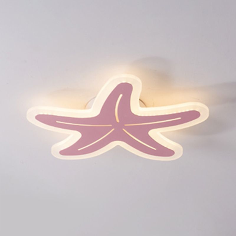 Acrylique Starfish plafonnier garçon fille chambre nordique style Dark plafonnier fixations