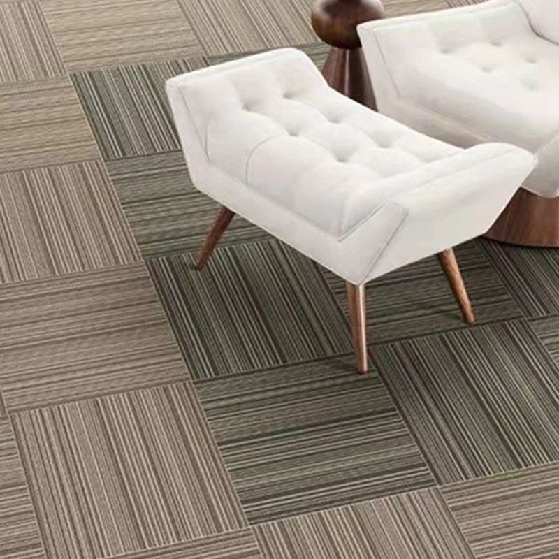 Carpet Tile Non-Skid Fade Resistant Geometry Self Peel and Stick Carpet Tiles Living Room