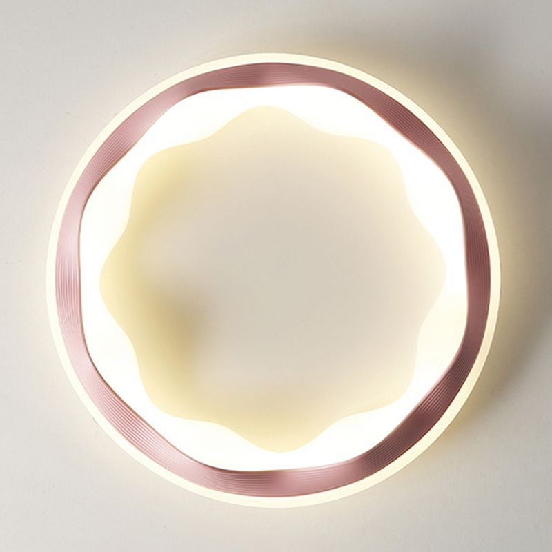 LED Modern Ceiling Light Polish Finish Flush Mount Lighting for Foyer