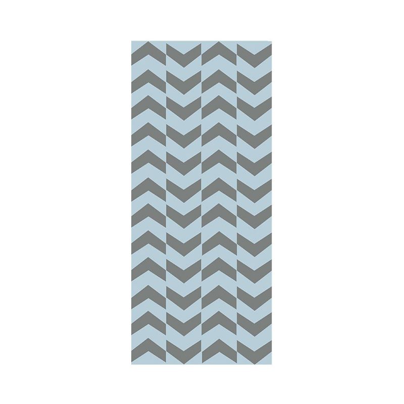 Simple Arrow Print Wallpaper Panels Blue Living Room Self-Adhesive Wall Art, 4' L x 20.5" W