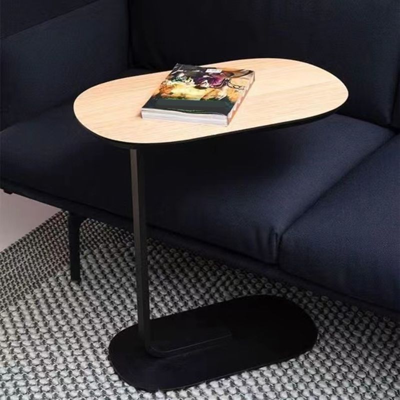 Oval Minimalist Side End Table Modern C Sofa Corner Table for Living Room