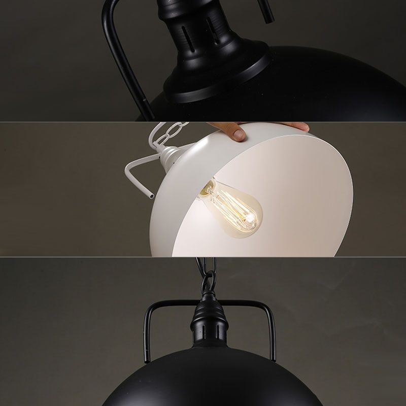 Plafondhangende lamp met metalen schaduw voor eetkamer woonkamer