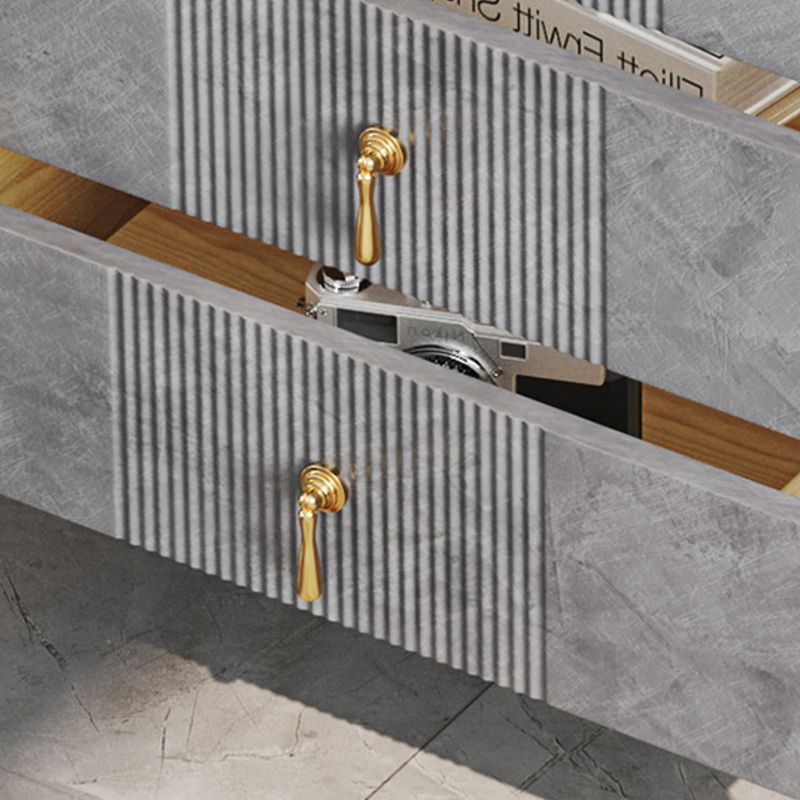 Contemporary Glam Double Dresser Wood Storage Chest Dresser for Home Office