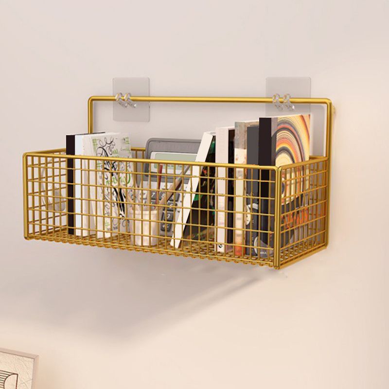 Modern Metal Floating Bookcase 6-inch Wide Wall Mounted Book Shelf