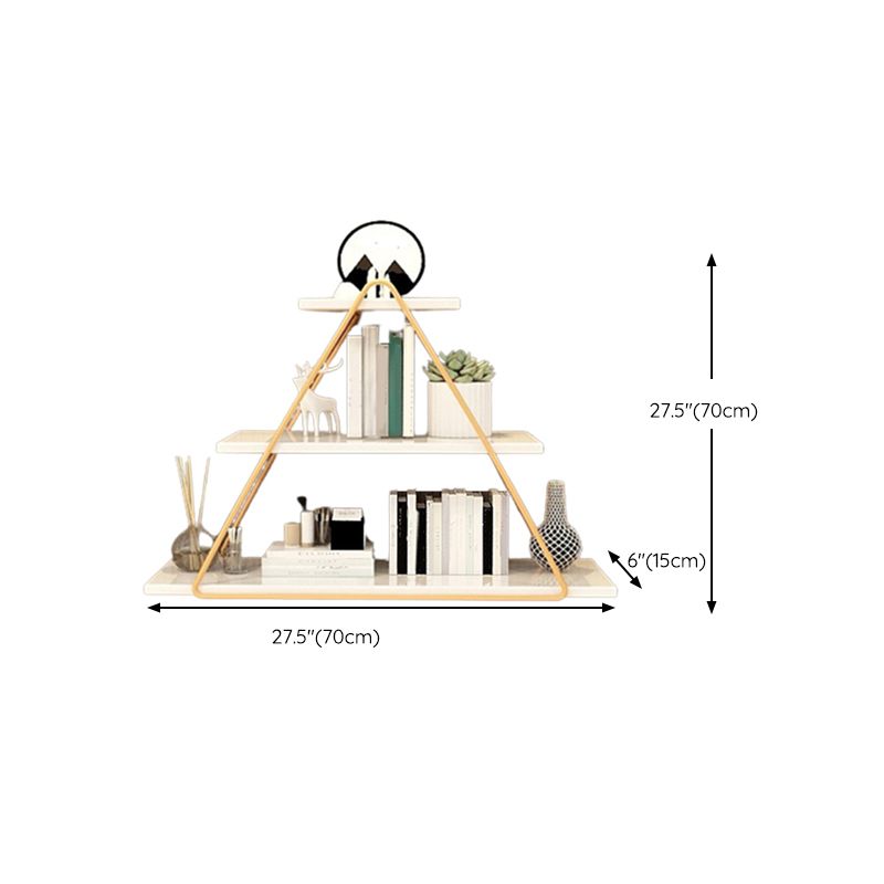 Modern Metal Shelf Bookcase Wall Mounted Book Shelf for Living Room