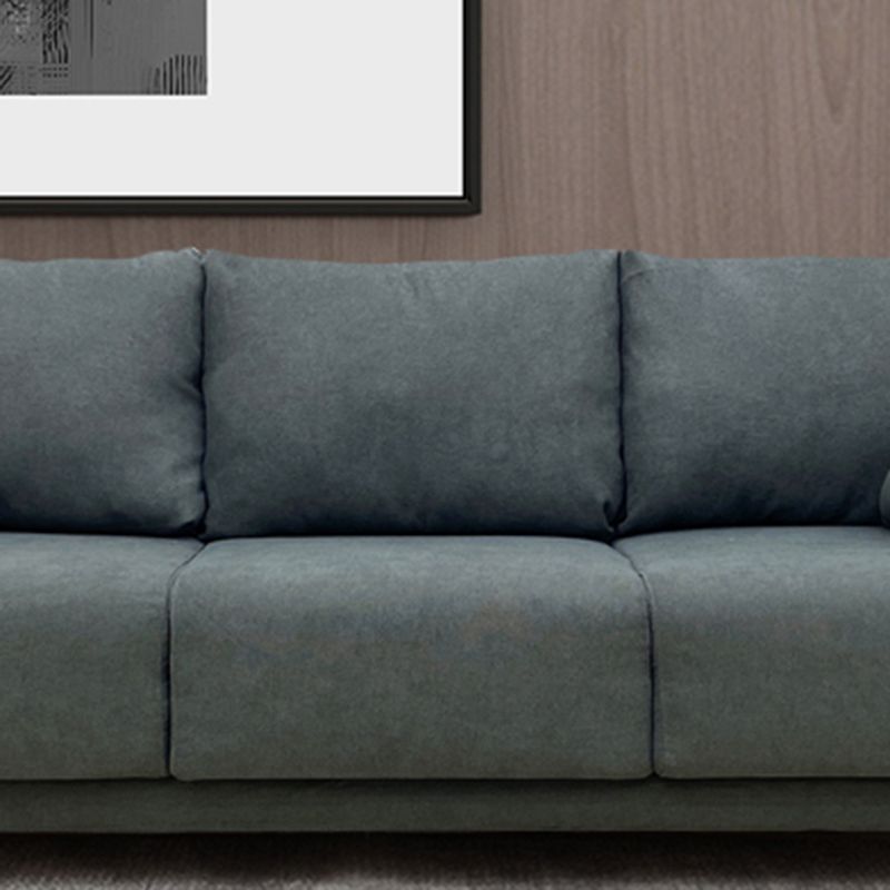 Square Arm Modern Sofa with Tight Seat and Loose Back for Living Room