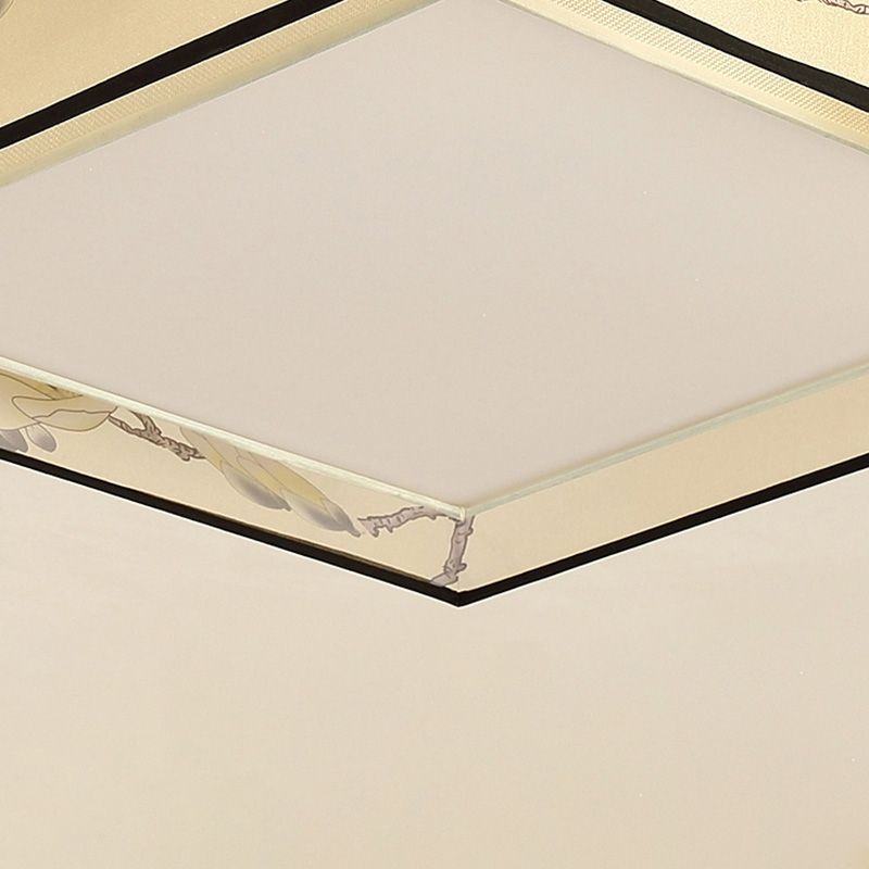 Luminaires encastrés en tissu couleur café, plafonnier traditionnel pour salon