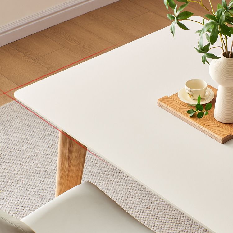 Modern Sintered Stone Top Dining Set Rectangle 1/4/5 Pieces Wooden Dining Room Table Set