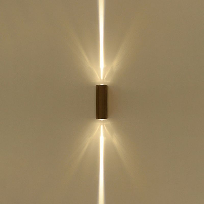 Metallische rechteckige Wandleuchter leichter einfacher Stil schwarzer Finishwandlampe