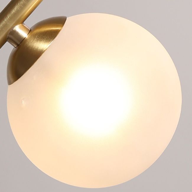 Contemporary Island Light White Glass Shade Hanging Light for Dining Room