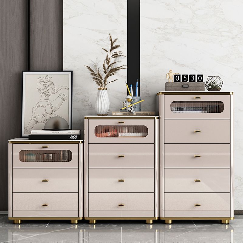 Glam Storage Chest Dresser Stone Storage Chest with 3/4/5 Drawers