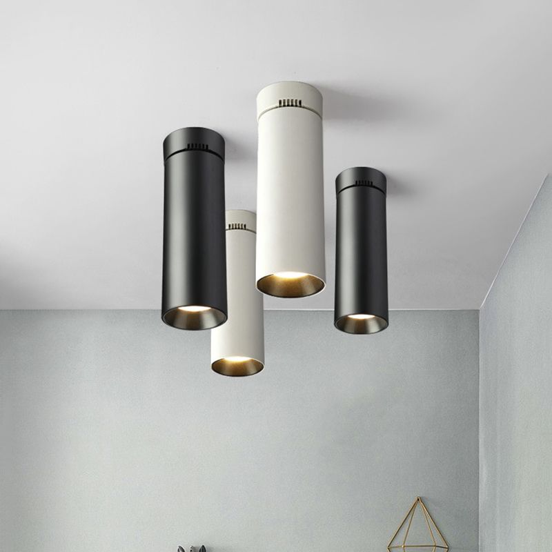 Spot lumineux tubulaire en aluminium pour salon, luminaire encastré moderne à LED