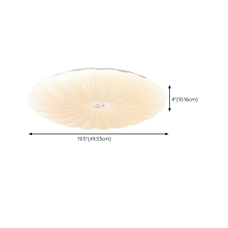 1 Light Circular Flush Light Contemporary Acrylic Flush Mount Lights for Bedroom
