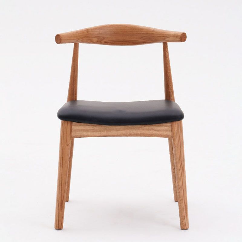 Silla lateral de comedor de madera industrial Silla de comedor con respaldo abierto para restaurante
