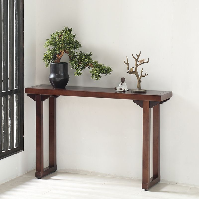 31.5-inch Tall Console Table Solid Wood Accent Table for Hall