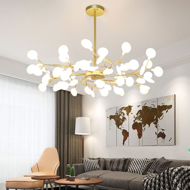 Foglie Lampada lampada lampada da design moderno illuminazione a sospensione acrilica per il ristorante