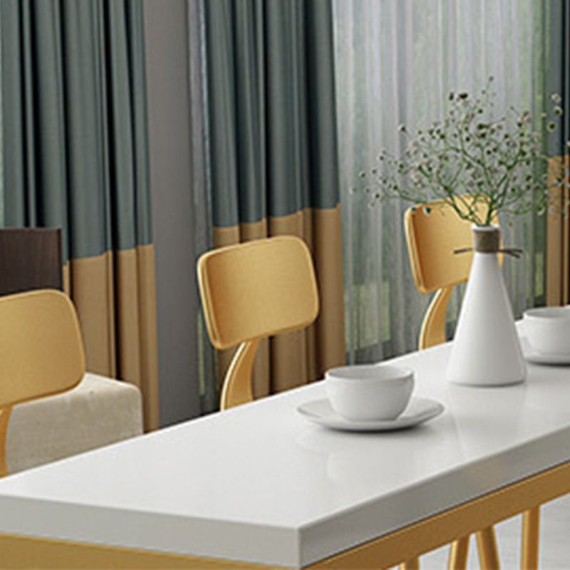 Glam Style Wooden Counter Table Rectangle Counter Table for Home