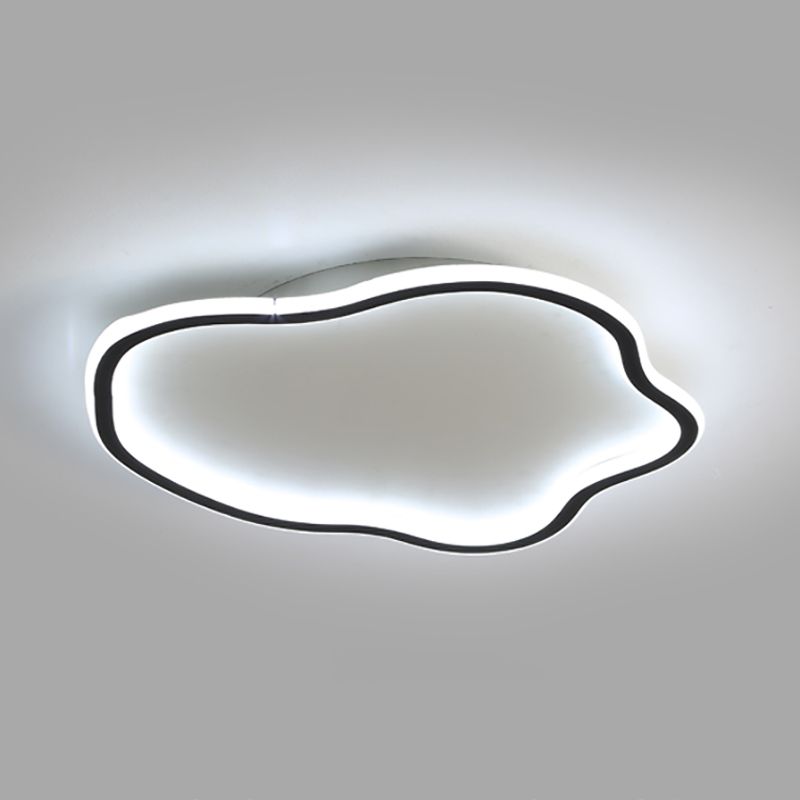 Lámpara de techo LED de aluminio, accesorios de iluminación de montaje empotrado sencillos para sala de estar