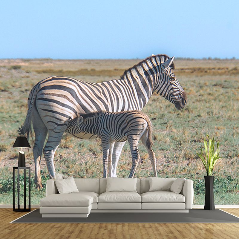 Contemporary Style Wild Animal Mural Horizontal Photography Sleeping Room Wall Mural