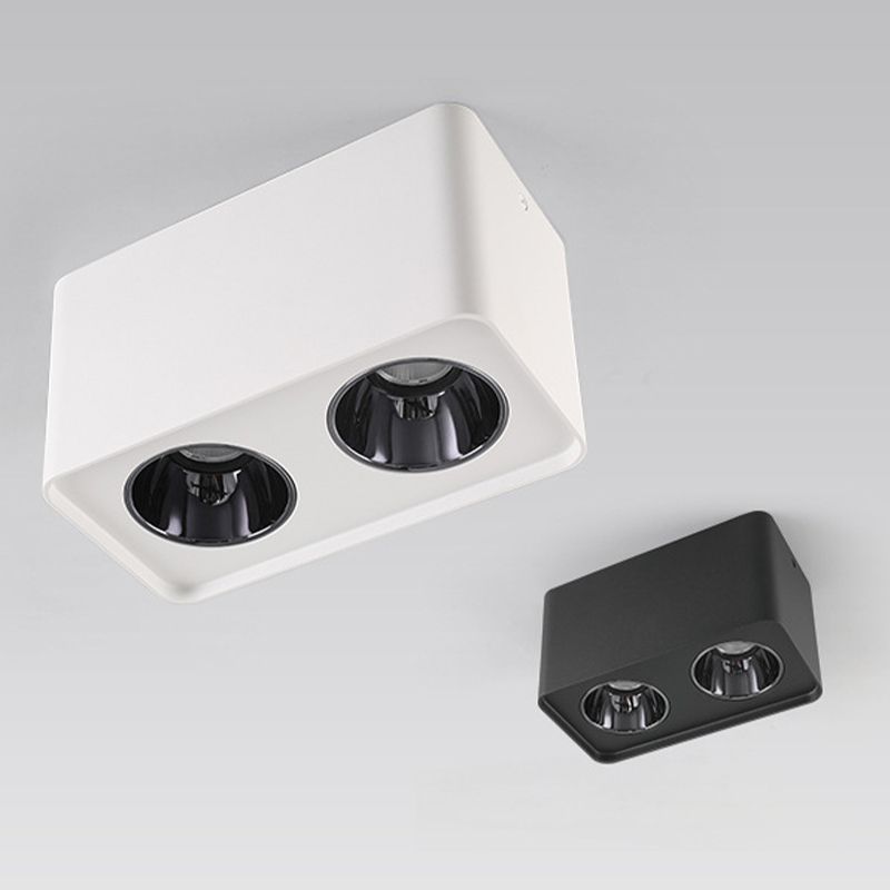 Metal Rectangle Flush Mount Lamp Modern Flush Ceiling Light Fixture