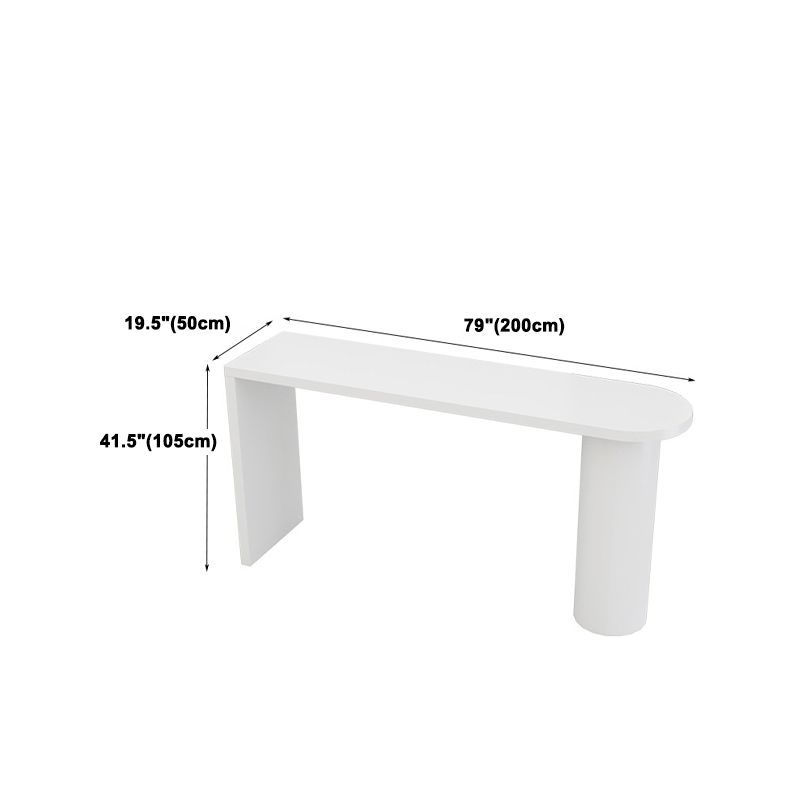 1/5 Pieces Geometric Bar Table Set Modern Wooden Home Table with Foot Bar Stools