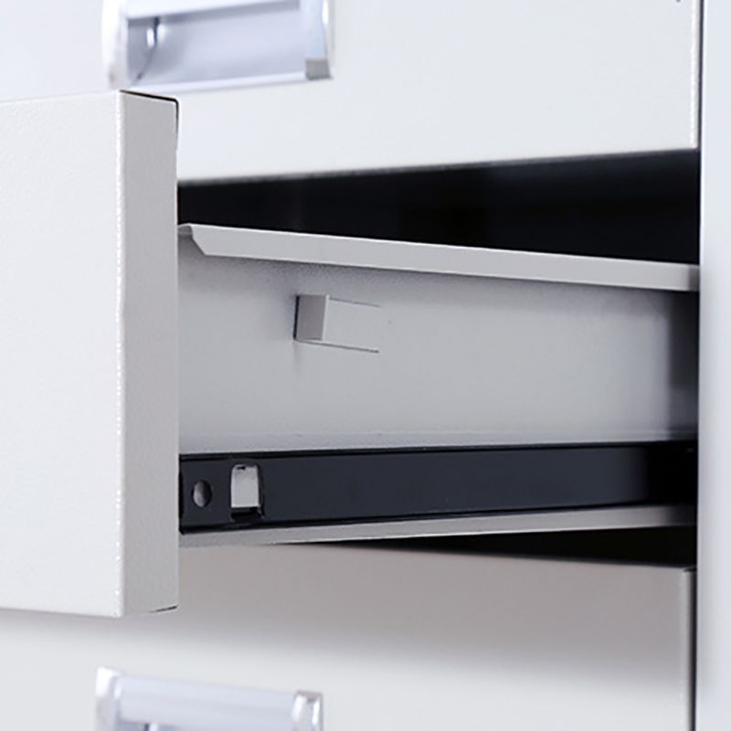 Modern Style Wardrobe Gray Colour Metal Wardrobe Closet with Locks