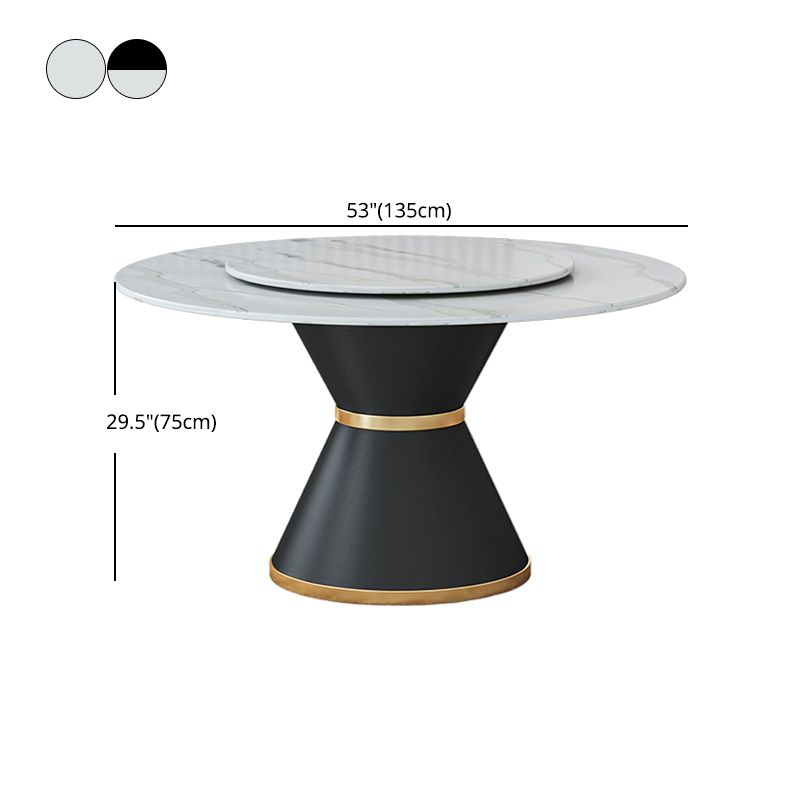 1/2/7/9 Pcs Metal Contemporary Dining Room Set with Round Table Dinette Set