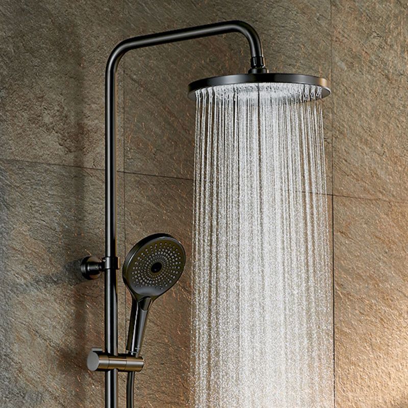 Industial Shower System Color Block Adjustable Spray Pattern Shower Head Combo