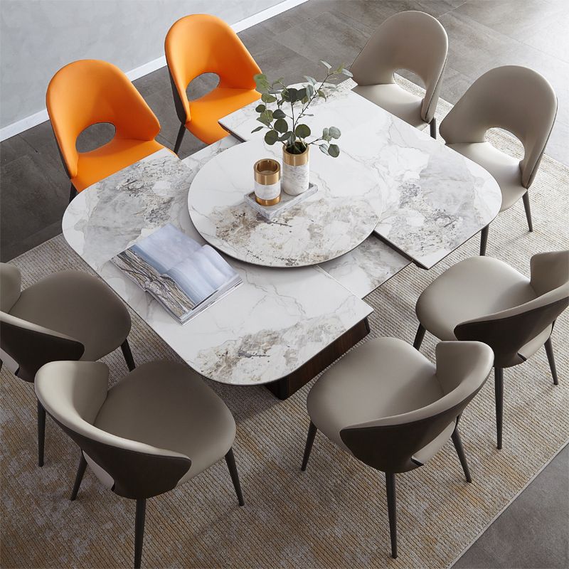 Modern Style 1/4/5/9 Pieces Dining Set Sintered Stone Dining Table Set for Kitchen