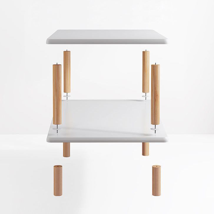 Modern Style Etagere Bookshelf Wooden Open Back Bookcase for Home