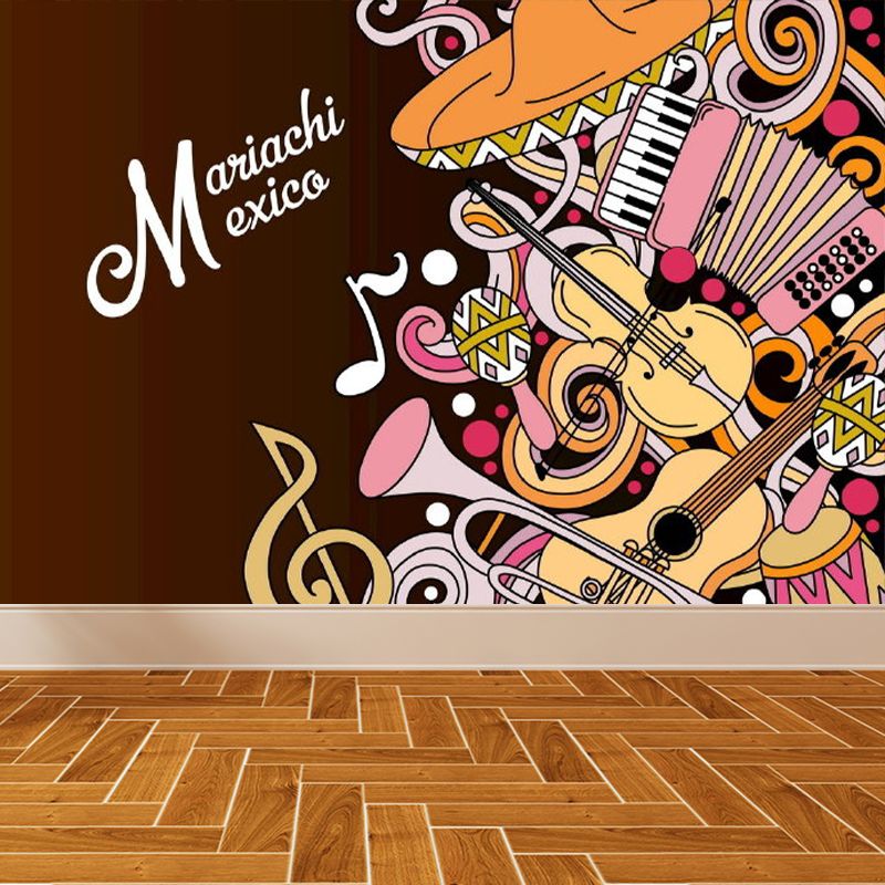 Novel Graffiti Wall Mural Modern Decorative Living Room Wall Art, Custom Size Available