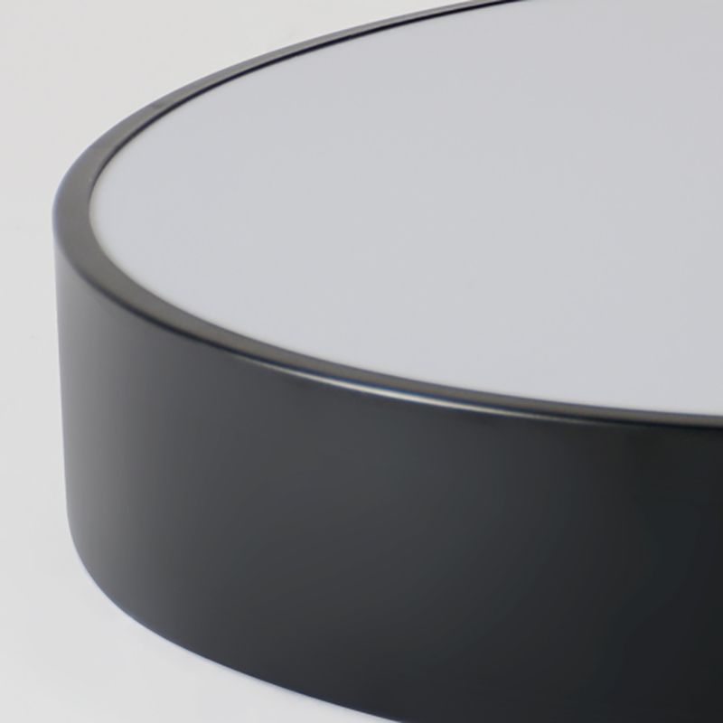 Round Flush Mount Ceiling Lamp Fixture Minimalist-Style LED Metal Ceiling Mount Lighting